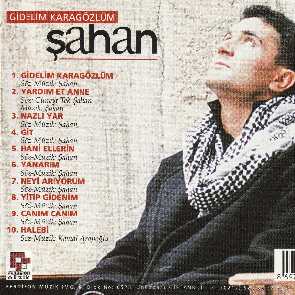 Şahan CD - Gidelim Karagözlüm - CD | Ferdifon Müzik | Arabesk Müzik | Almanya