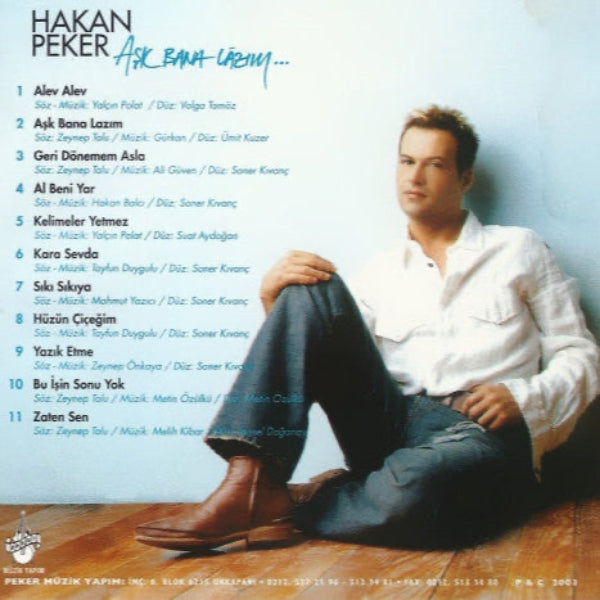 Hakan Peker CD - Aşk Bana Lâzım...Ask Bana Lazim ( CD )Türkçe | Pop | CD