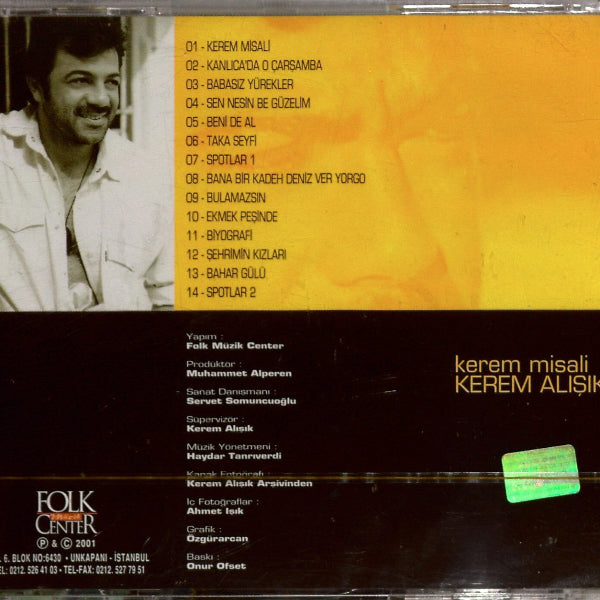 Kerem Alışık - Kerem Misali | CD | Folk Müzik Center |Şiir | CD