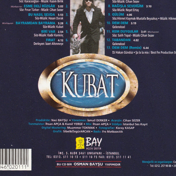 Kubat - Kubat CD | 1996 | Türk | Halk Müziği | Türk halk müziği | CD