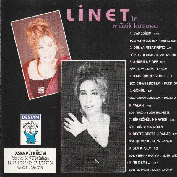Linet CD – Linet'in Müzik Kutusu- Destan Müzik CD | Almanya