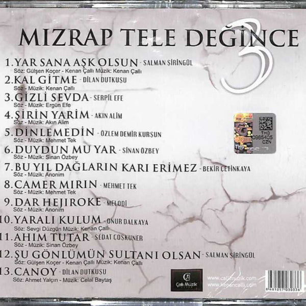 Mızrap Tele Değince CD - Mızrap Tele Değince 3 |türkische Volksmusik | CD | halk müziği