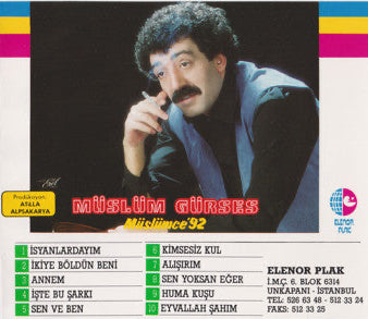 Müslüm Gürses CD | Müslümce 92 | CD ( Arabesk CD )