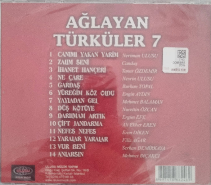 Ağlayan Türküler- Ağlayan Türküler 7 (CD)