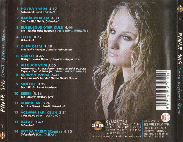 Pınar Sağ-Türkü Söylemek Lazım(CD)Türk Halk|CD