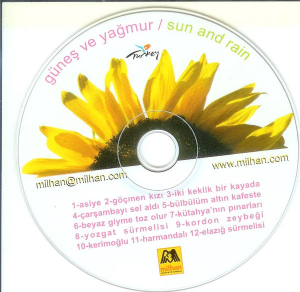 Güneş Ve Yağmur - Sun and Rain CD (Türk Enstrümantal Halk Müziği)
