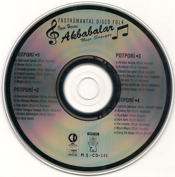 Akbabalar CD |Enstrümantal Disco Folk |Oyun Havası |Türkce Pop CD ( DESTAN Müzik )