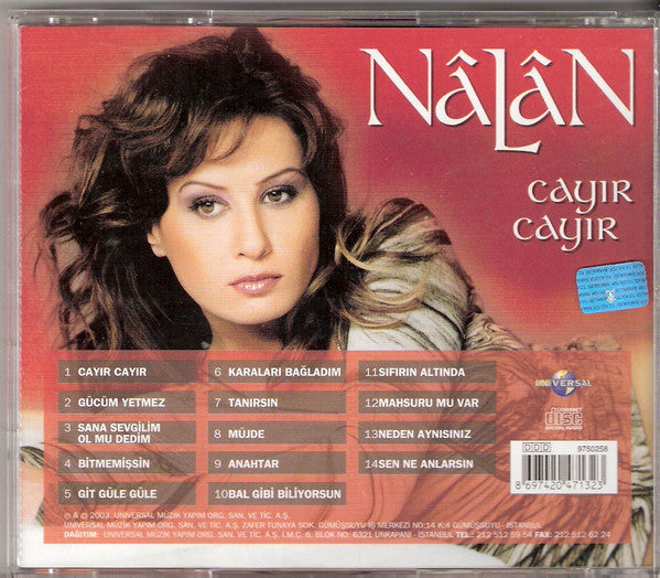 Nalan CD - Nalan - Cayır Cayır |Türkçe | pop | Türkischer Pop |CD | CD's