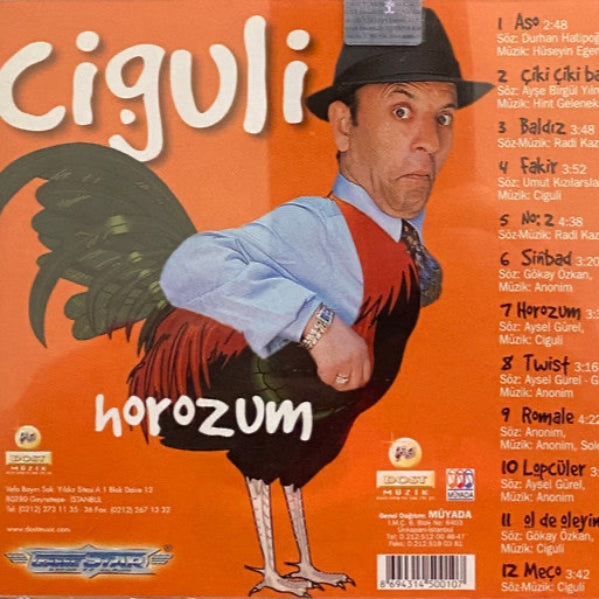 Ciguli - Horozum CD | Ciguli CD | Türkçe Pop CD | Roman havaları CD