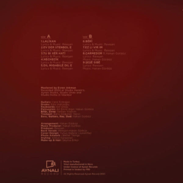 Rewşan Çeliker - Hinar - Plak |Schallplatte | LP | Kürt ve Ermeni Müziği | Plak | Almanya |KÜRTÇE