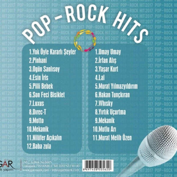Pop Rock Hits CD | Çeşitli Sanatçılar | Pop Rock CD (2 CD)Türkçe |karışık |Rock| CD