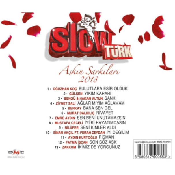 Slow Türk - Aşkın Şarkıları 2018 CD | Slowtürk Aşkın Şarkıları CD | karışık pop CD