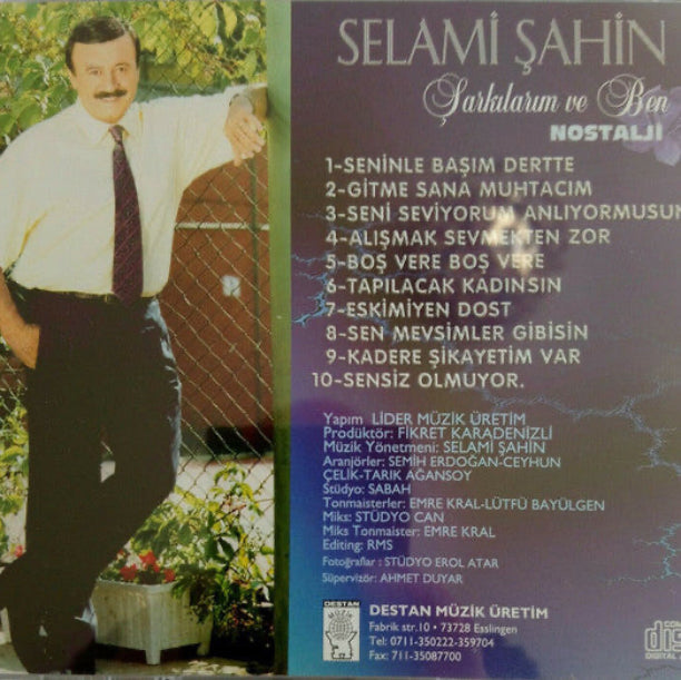 Selami Şahin-Şarkılarım Ve Ben (CD) Arabesk | CD |Almanya | Destan Müzik