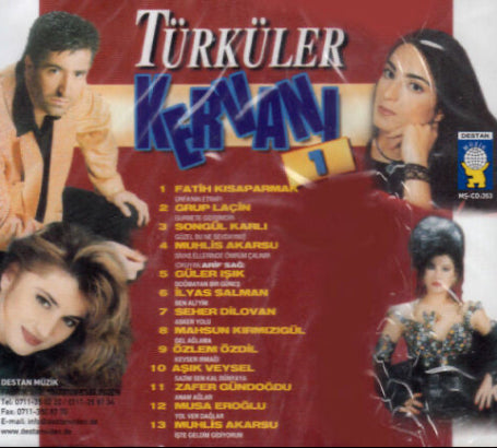 Türküler KERVANI 1 CD(Türkische Volksmusik | CD)karışık | Türk Halk | Müziği | CD | DESTAN Müzik