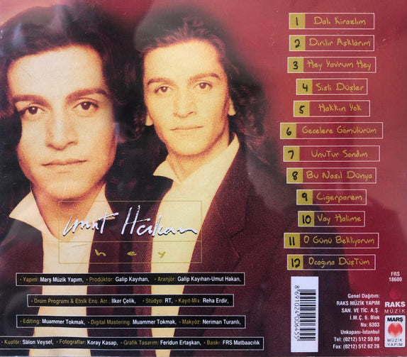 Umut Hakan - Hey ( CD ) Türkçe rock |CD