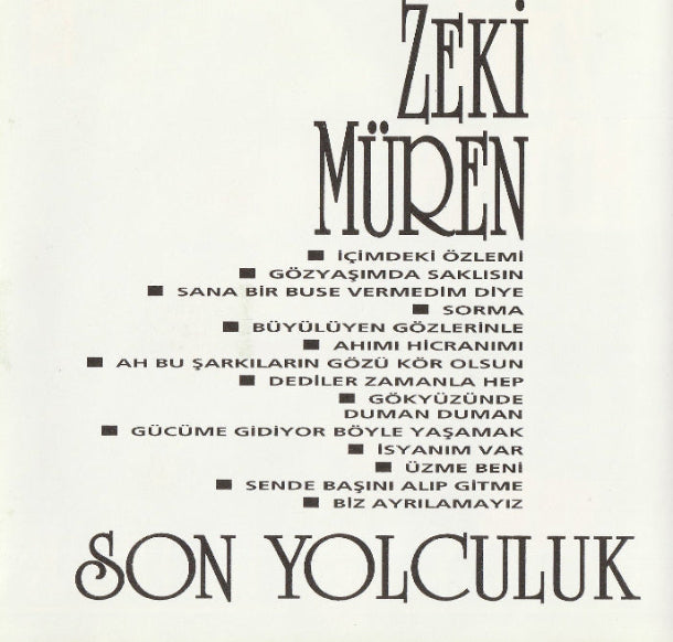 Zeki Müren - Son Yolculuk CD | Destan Müzik | Almanya Baskı CD | Sipariş