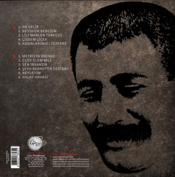 Ahmet Kaya Plak | An Gelir (Türk Halk | Özgün | Protest Plak ) Plak | LP