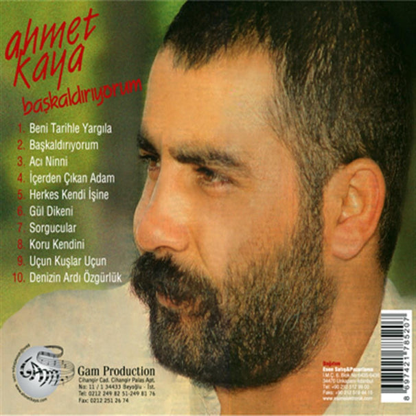 AHMET KAYA CD | Başkaldırıyorum | Türk Halk | Özgün | Protest | Müzik | CD |Türkçe CD