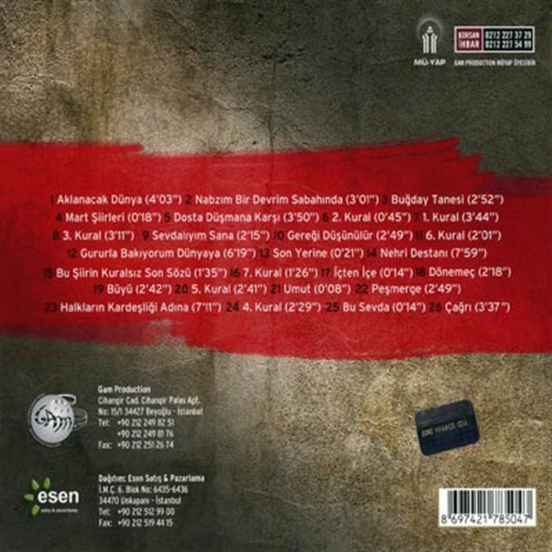 Ahmet Kaya CD | Gözlerim Bin Yaşında ( Türk Halk | Özgün | Protest | Müzik CD )Türkçe CD