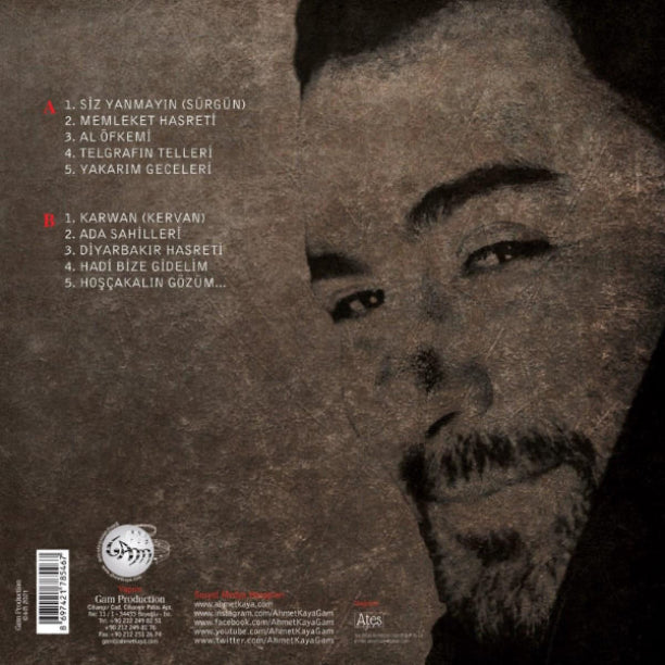 Ahmet Kaya | Hoşçakalın Gözüm ( Türk Halk | Özgün | Protesto | Müzik | Plak) kaydı| LP