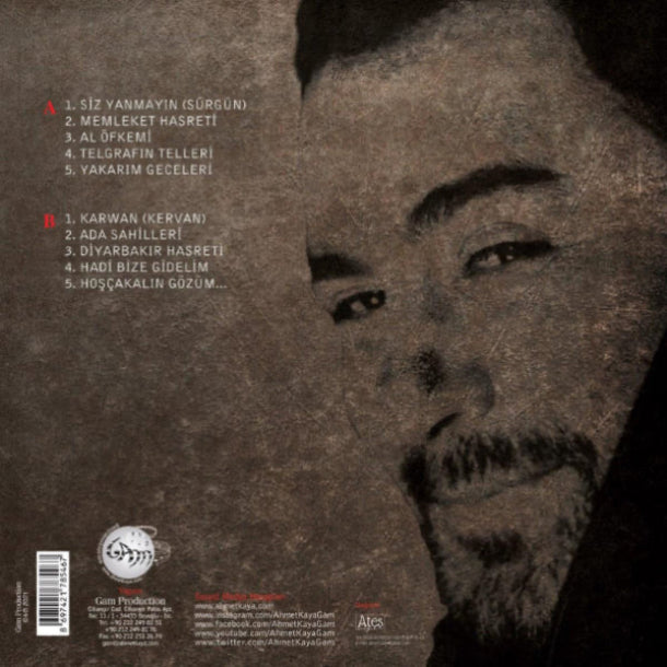 Ahmet Kaya | Hoşçakalın Gözüm ( Türk Halk | Özgün | Protesto | Müzik | Plak) kaydı| LP