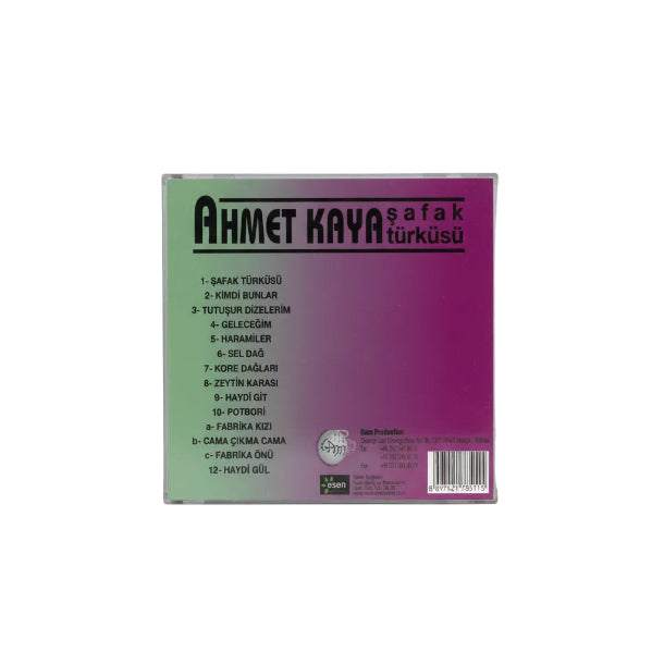 Ahmet Kaya Şafak Türküsü CD | Türk Halk | Özgün | Protest | Müzik | CD |Türkçe CD