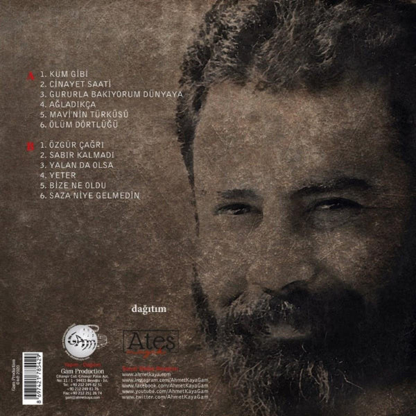 Ahmet Kaya | Şarkılarım Dağlara (Türk Halk | Özgün | Protest | Müzik | Plak )Schallplatte | LP