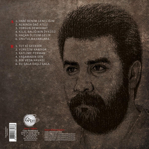 Ahmet Kaya Plak - Yorgun Demokrat | Plak | Özgün Müzik | Türk Halk | müziği | Plak | Schallplatte | LP