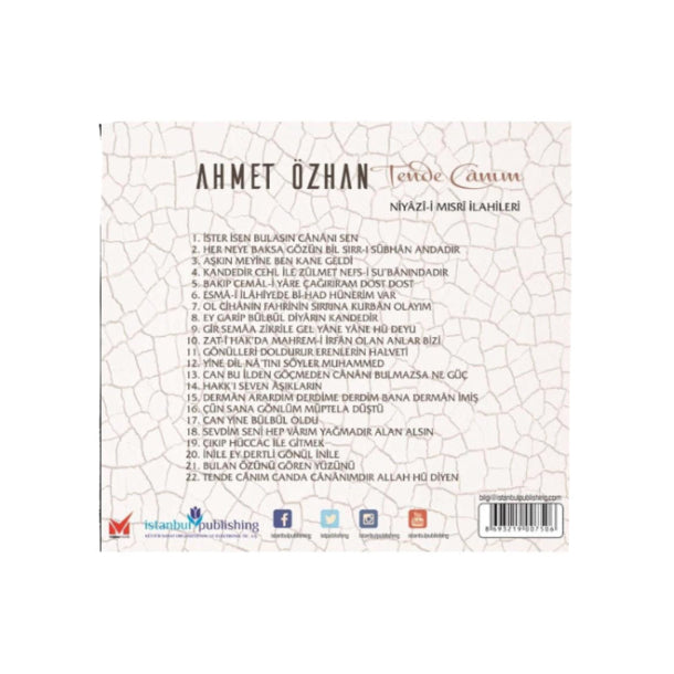 Ahmet Özhan | Ahmet Özhan Tende Canım (Sufi) | Tasavvuf | Müzik CD )Türkçe CD