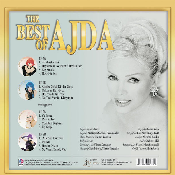 Ajda Pekkan - The Best Of Ajda Plak - Renkli Plak (2 Plak) Schallplatte | LP | Almanya