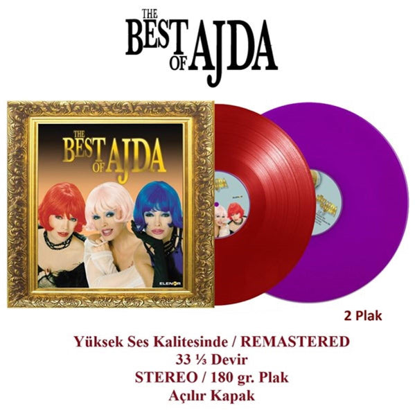 Ajda Pekkan - The Best Of Ajda Plak - Renkli Plak (2 Plak) Schallplatte | LP | Almanya