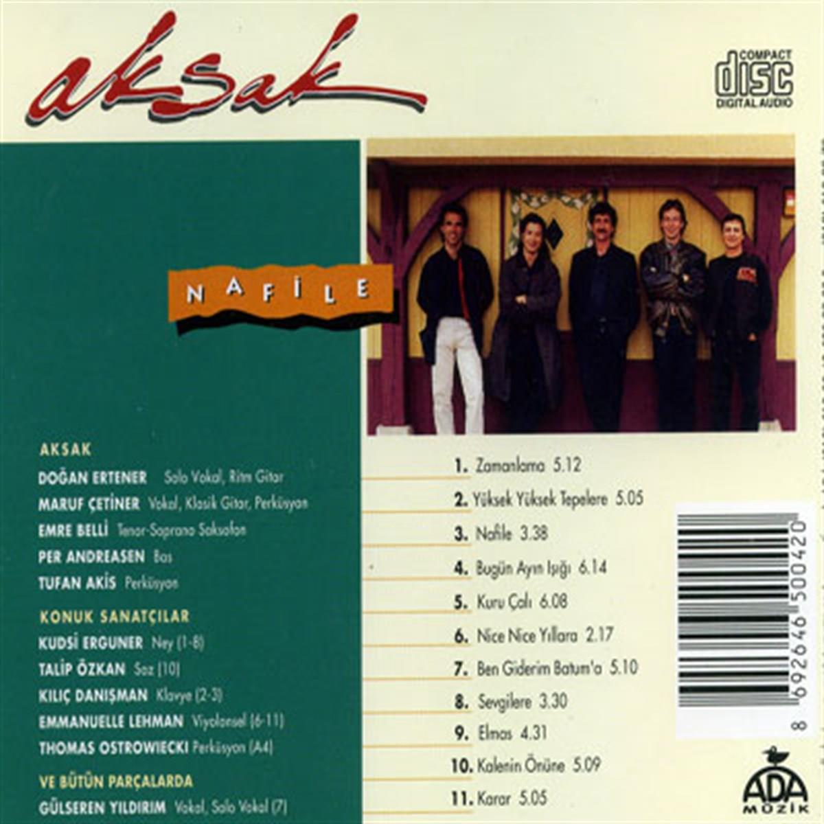 Aksak CD |Nafile (Türkçe CD) Pop CD