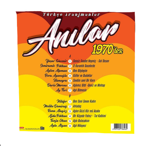 Türk Pop | Türkçe Pop | Plak | Anılar 1970'ler | Karma Pop | Plak | Schallplatte | Satın al