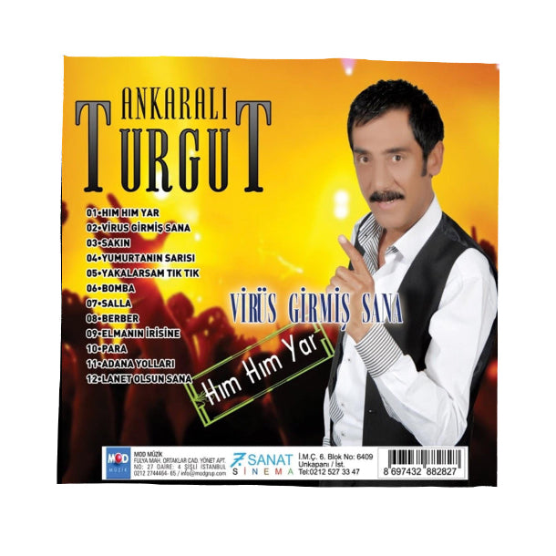 Ankaralı Turgut | Virüs Sana Girmiş | CD ( Türkçe CD ) Ankara Oyun Havası