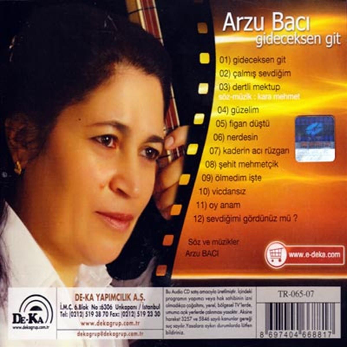Arzu Bacı - Gideceksen Git (Türkische Volksmusik | CD) Türk Halk | Müziği |CD