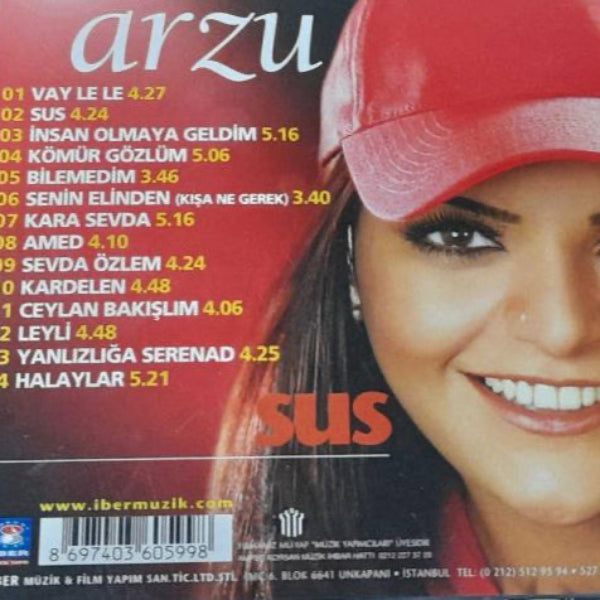 Arzu - Sus | CD | Halk Müziği - türkische Volksmusik | CD | Almanya ' da | Türk halk | Müziği | CD
