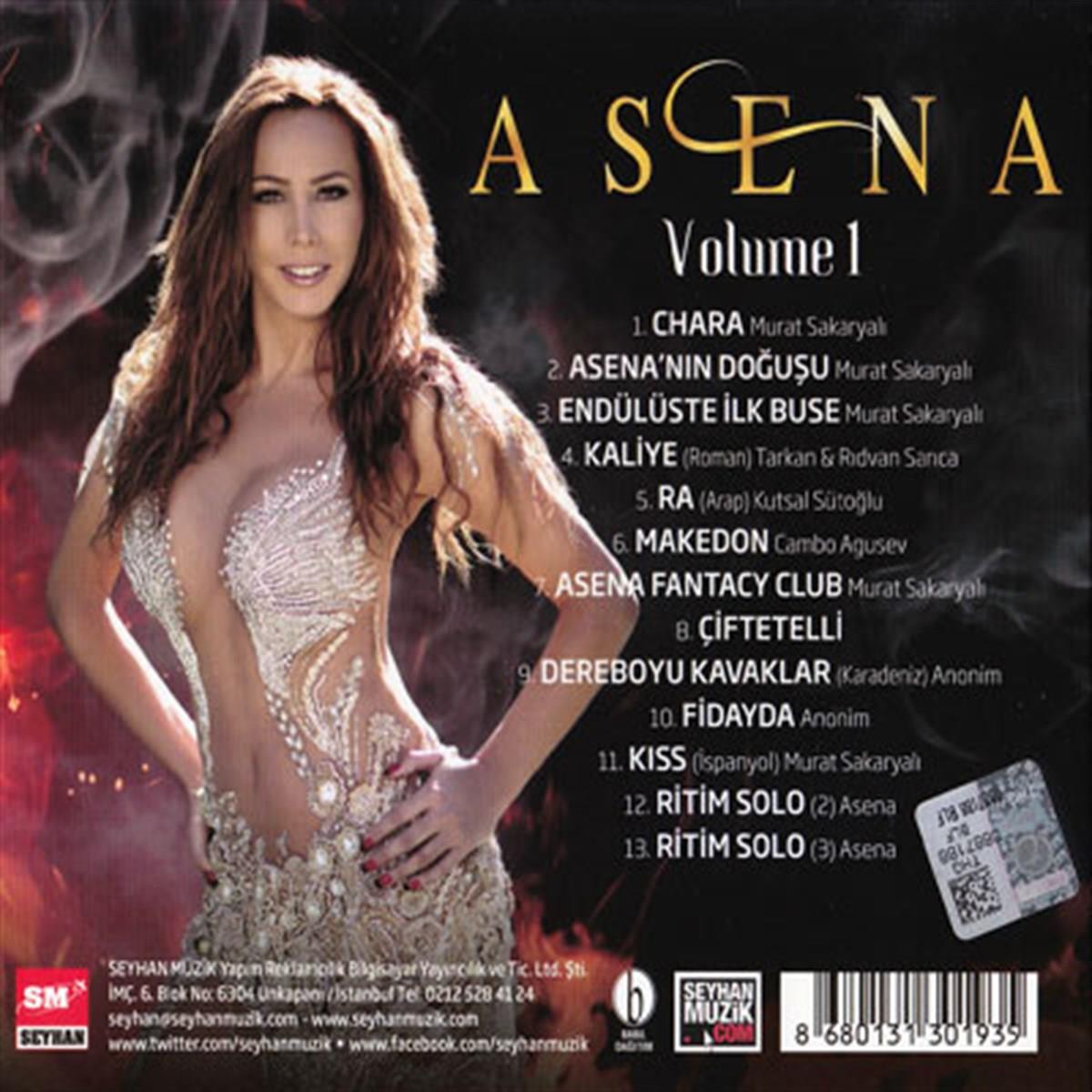 Asena | Volume 1 |Oryantal Müzik ( CD+DVD)Oryantal Eğitim DVD