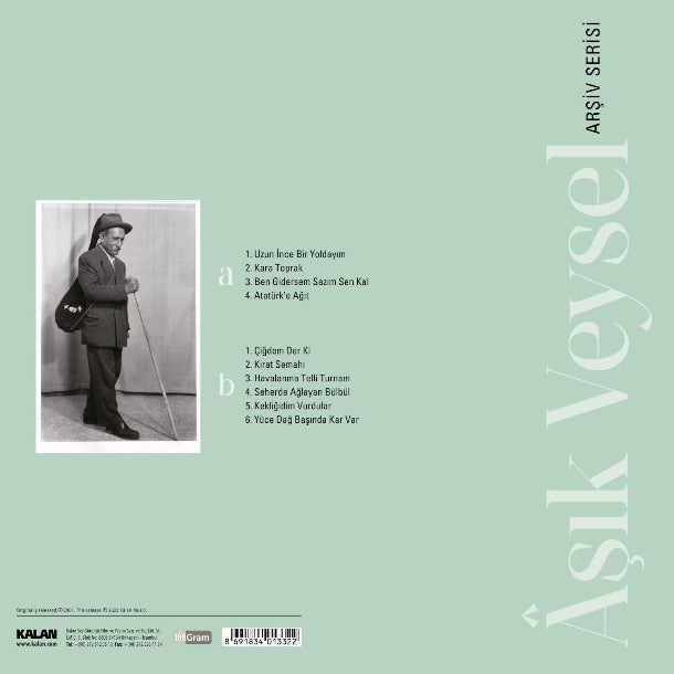 Aşık Veysel Plak | Aşık Veysel Arşiv Serisi |Plak(Siyah Plak)Türk halk müziği |Schallplatte | LP