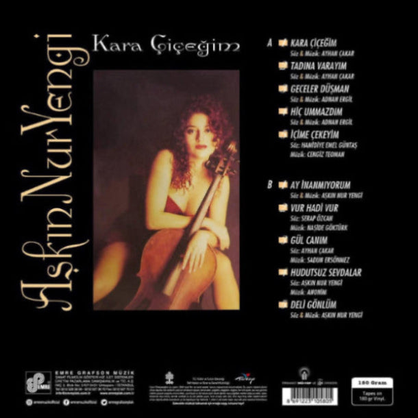Aşkin Nur Yengi Plak | Kara çiçeğim (Türkçe | Pop |Plak) vinil plak | LP