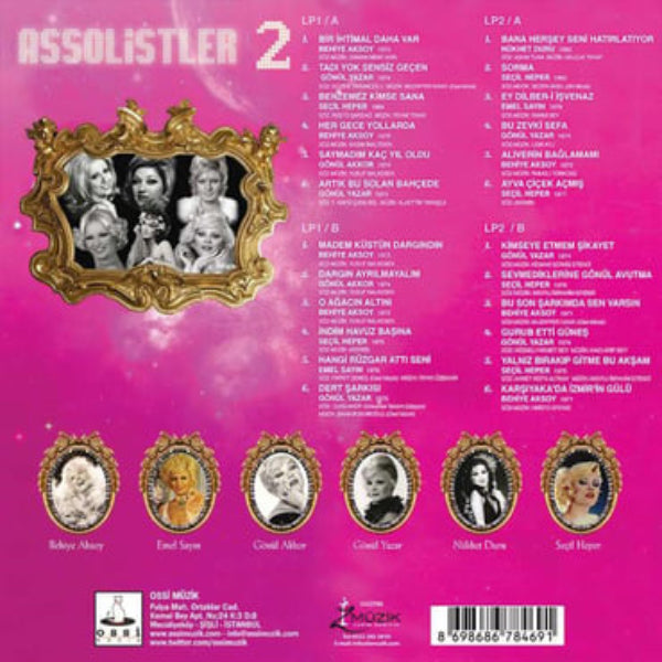 Assolistler Plak | Assolistler Vol:2 | karışık Türk Sanat müziği Plak(2 Plak) Schallplatte | LP