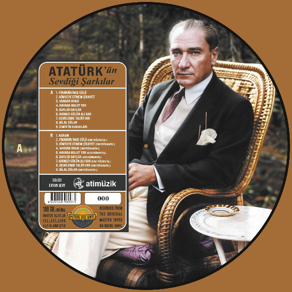 Atatürk'ün Sevdiği Şarkılar plak - Solist: Ertan Sert ( Numaralı Picture Plak) Schallplatte | LP