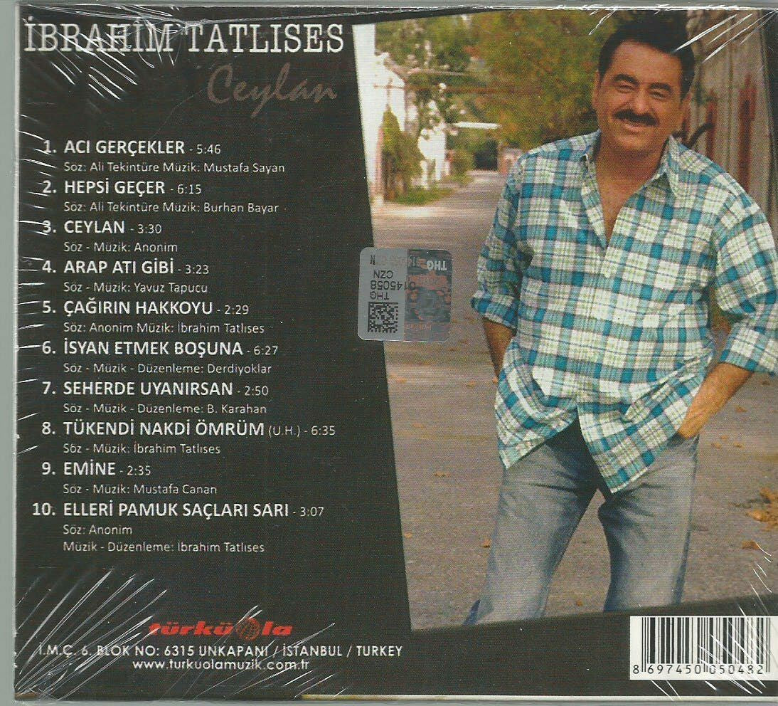 İbrahim Tatlıses CD - ibrahim Tatlıses Ceylan ( CD )Arabesk | Türk Halk | CD