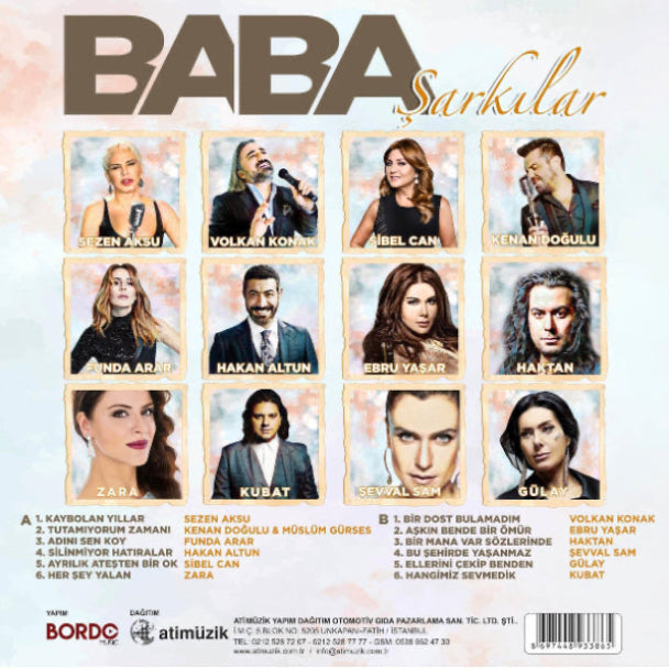 Baba Şarkılar Plak | karışık Arabesk | Plak |Baba Şarkılar (Plak) Almanya |sipariş
