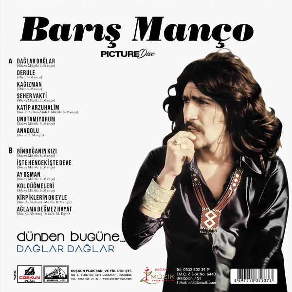 Barış Manço - Dağlar Dağlar | Plak (Picture Plak) Schallplatte | LP | Almanya sipariş