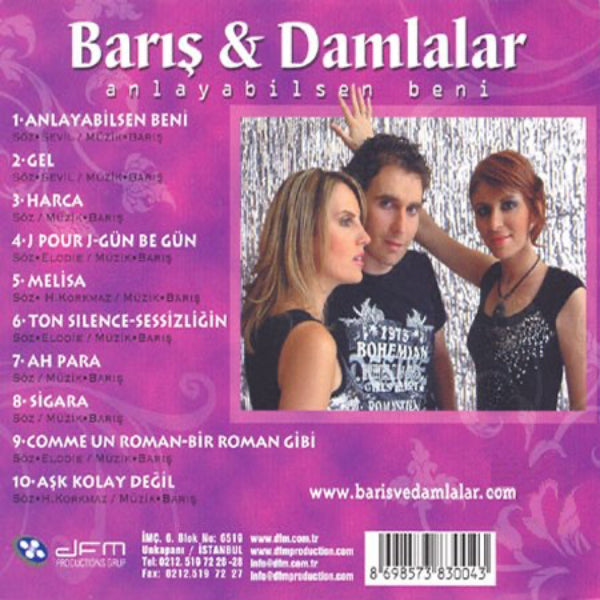 BARIŞ VE DAMLALAR CD | Anlayabilsen Beni CD | Türkçe CD