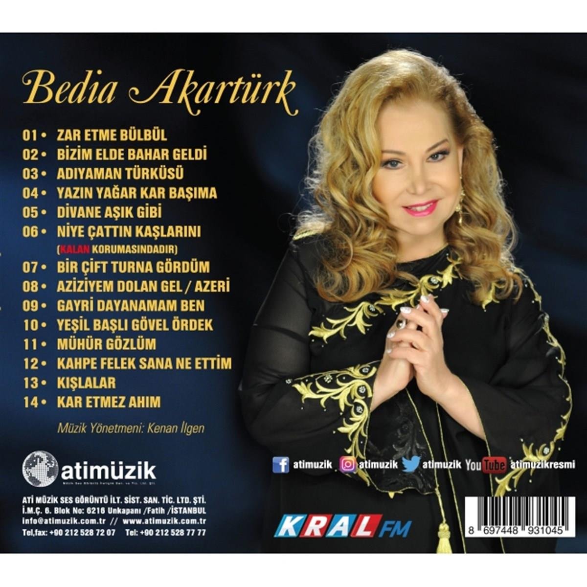 Bedia Akartürk - 55. Sanat Yılı ( CD )Türk halk| müziği