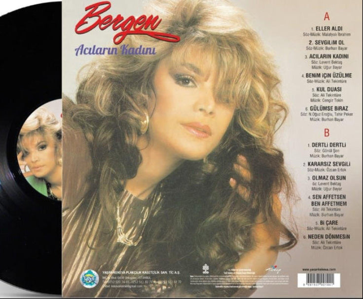 Bergen Plak -Bergen | Acıların Kadını | Zor Geliyor ( Arabesk Plak| Schallplatte| LP )
