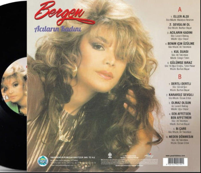 Bergen Plak -Bergen | Acıların Kadını | Zor Geliyor ( Arabesk Plak| Schallplatte| LP )