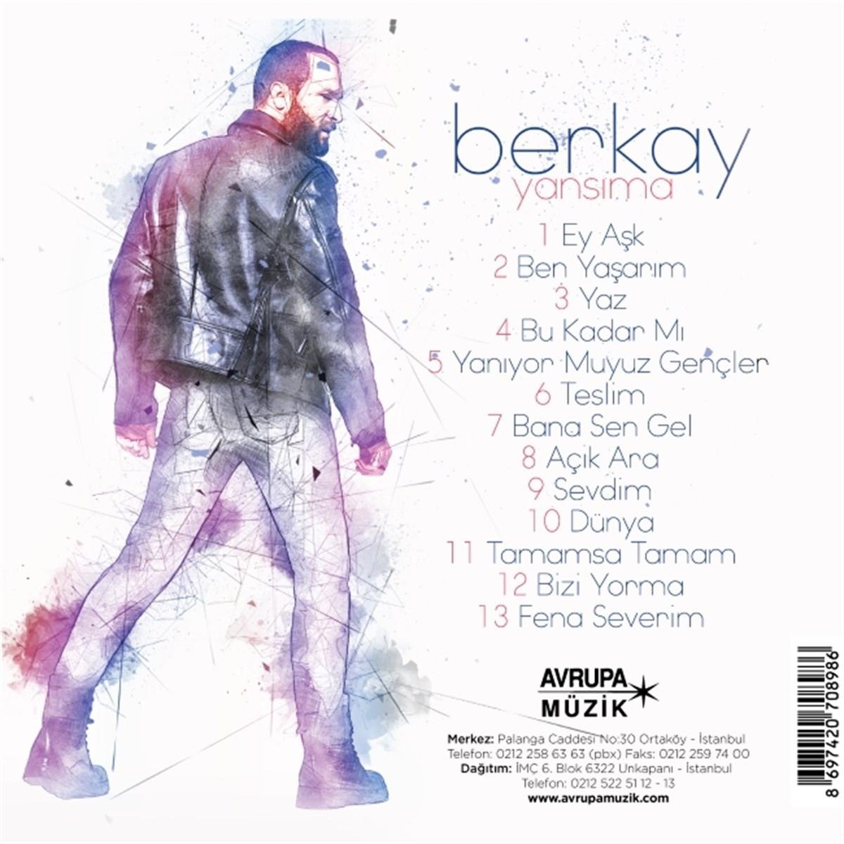 Berkay CD - Berkay Yansıma(CD)Türkce Pop CD
