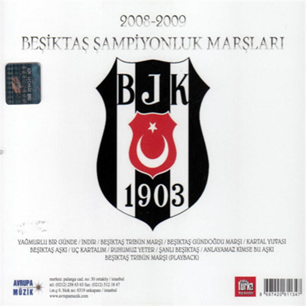 Beşiktaş CD - Beşiktaş 2008-2009 Şampiyonluk Marşları (CD) Marşlar